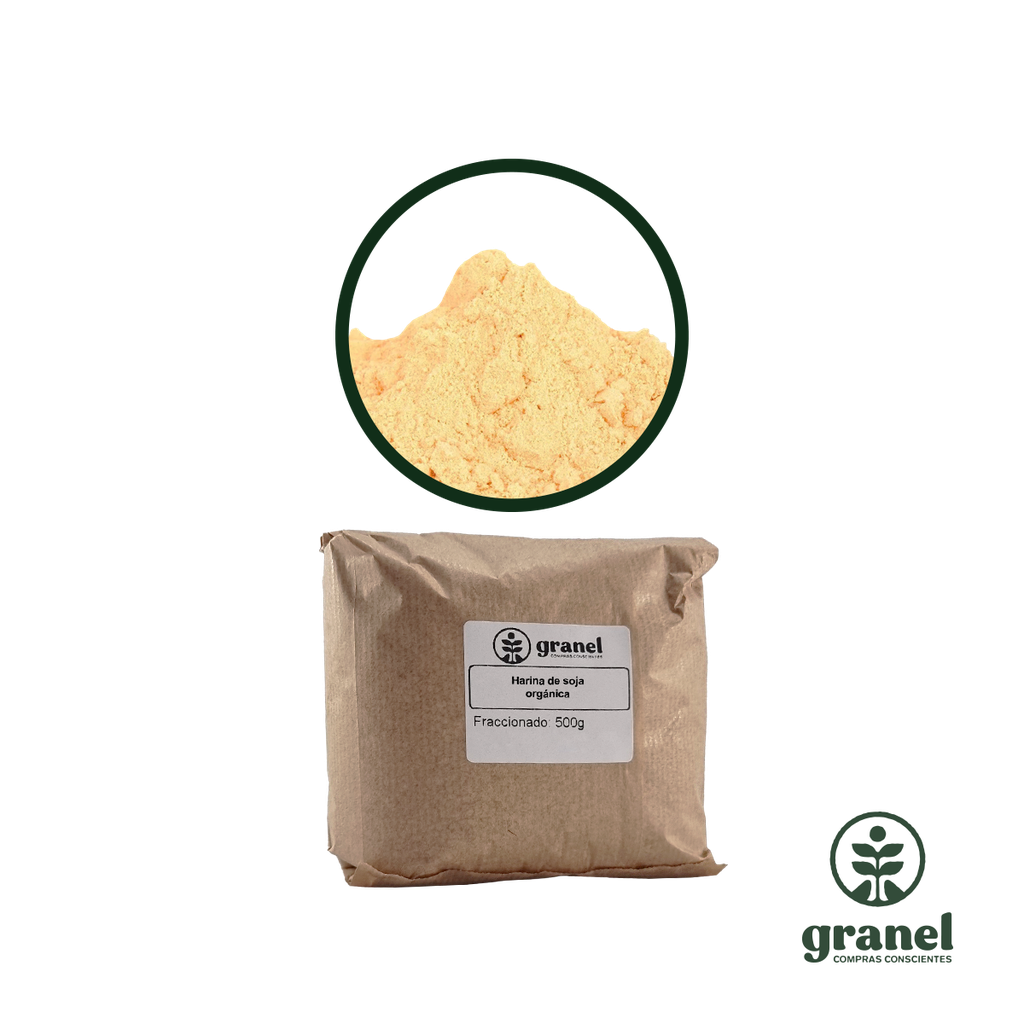 Harina de soja orgánica 500g
