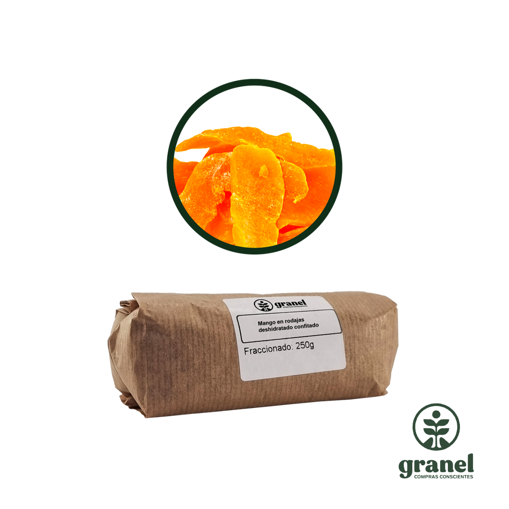 Mango en rodajas deshidratado confitado 250g