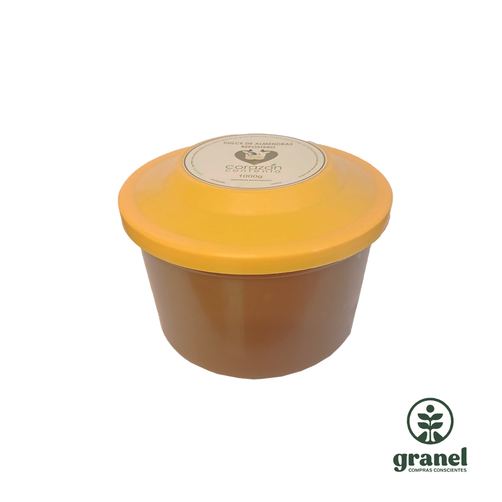 [Por encargue plazo hasta 7 días] Untable dulce de leche de almendras Corazón Contento 1kg